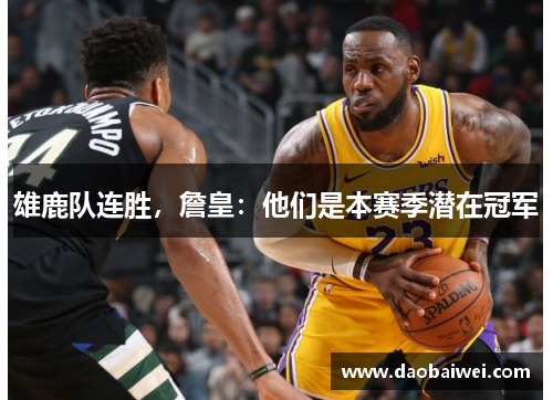 雄鹿队连胜，詹皇：他们是本赛季潜在冠军